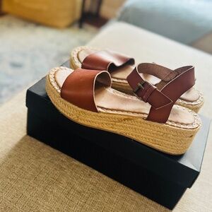 Women’s espadrille sandals, size 7.5